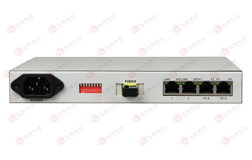 飛暢科技-桌面型8路電話(huà)+2路千兆以太網(wǎng) 電話(huà)光端機(jī)